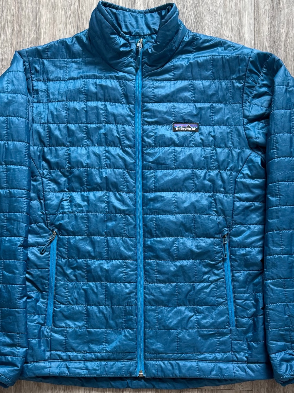 Patagonia Nano Puff Jacket Mens Small (Womens Medium) Blue Puffer Coat STY84212